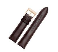 POYNMRE Cinturino in pelle di vacchetta da 20 mm e 22 compatibile con bracciale a sgancio rapido uomo FOSSIL FS4835 FS5237 ME3052 FTW1114(Brown rose gold,20mm)