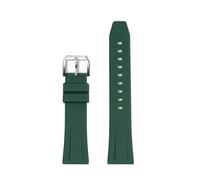 POYNMRE Cinturino in silicone a sgancio rapido compatibile con il cinturino in gomma for orologio TAG Heuer F1 Gulf Aquaracer Carrera Rolex Water Ghost(Green-silver A,19mm width)