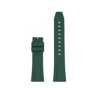POYNMRE Cinturino in silicone a sgancio rapido compatibile con il cinturino in gomma for orologio TAG Heuer F1 Gulf Aquaracer Carrera Rolex Water Ghost(Green-NO buckle,19mm width)