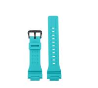 POYNMRE Cinturino in silicone compatibile con Casio Small Square DW-291H DW-290 W-218H/219H A158, cinturino da polso in gomma modificato uomo, 18 mm(Blue matte model)