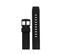 POYNMRE Compatibile con Casio EFR-552D EFR-303 EFR-304 EQB-501 EFS-S500 Nuovo cinturino for orologio sportivo da esterno impermeabile in silicone morbido e gomma fluo da 22 mm(A black-black)