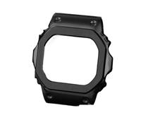 POYNMRE Compatibile con Casio Metal Case Strap in acciaio inossidabile DW5600/GW-M5610/5000 GW-B5600 Cinturino for orologio nero dorato stile cool modificato(Black case,5600)