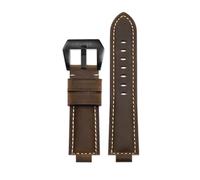 POYNMRE Compatibile con Casio Small Steel Cannon GM-110 GM110 GM6900 GM-6900 Cinturino for orologio in pelle di vacchetta retrò modificato da uomo, cinturino vintage da 16 mm(Dark browni-black)