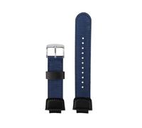 POYNMRE Compatibile con i cinturini Casio DW-9052 9050 9051 DW6900, accessori for la modifica di for orologi sportivi da uomo in tela nylon for esterni(Blue silver A)