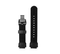 POYNMRE Compatibile con i cinturini Casio DW-9052 9050 9051 DW6900, accessori for la modifica di for orologi sportivi da uomo in tela nylon for esterni(Black black B)