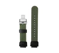 POYNMRE Compatibile con i cinturini Casio DW-9052 9050 9051 DW6900, accessori for la modifica di for orologi sportivi da uomo in tela nylon for esterni(Army Green silver B)