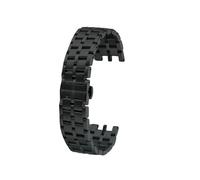 POYNMRE Compatibile con il cinturino for orologio Versace in acciaio Vrace Dual Series, bracciale dedicato for orologi da uomo in inossidabile massiccio doppio concavo(Black)