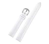 POYNMRE Compatibile con il cinturino smartwatch da donna Lily2 Lily Vitality Edition di seconda generazione 2 Cinturino in pelle vacchetta 14 mm(White steel)