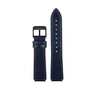 POYNMRE Nuova fascia d'oro della vera pelle retrò compatibile con Casio A158W/A168/F91W/AE-1200WHD/A158/A159/A16 Orologio vintage(Blue-black A)