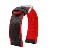 POYNMRE Nylon + silicone compatibile con Helmsman/Commander Citizen Series cinturino in tela impermeabile in gomma cinturino for sport all'aria aperta 19 20 21 22MM(Smokey Mauve,22mm)