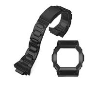 POYNMRE Set di cinturini for orologio modificati, compatibili con Casio Square GX-56BB GXW-56, cinturino in metallo cassa in acciaio inossidabile(Noir)