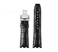 POYNMRE Vera pelle compatibile con MAURICE LACROIX AIKON serie AI6038 AI6008 Three Eye Watch cinturino concavo convesso modificato nero blu(Black Green)