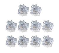 Poystng 10 Silents Bianco bluastro V2V3 Interruttori per tastiere meccaniche 3 Pin lubrificati Lineari Silents
