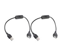 Poystng Cavo commutatore USB con Pulsante On/off per luci LED e ventole Alimentatore 5V2A Cavo prolunga USB con commutatore