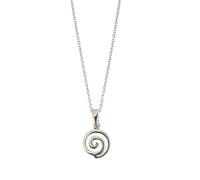 Poystng Collana con ciondolo a spirale semplice, robusti gioielli in acciaio inossidabile, comodi da indossare dal giorno alla notte per amanti della Gioielli in acciaio inossidabile