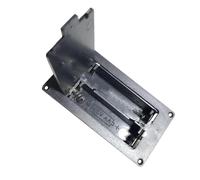 Poystng Custodia per batterie per Celle da 2A con Coperchio e interruttori Portabatterie a 2 Slot Metodi Installazione Multipli per Un utilizzo Sicuro Custodia in plastica ABS