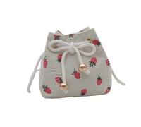 Poystng Elegante borsa a tracolla con coulisse Borse a secchiello per fragole Borsa a tracolla capacità Ideale per lo shopping e le gite un giorno Borsa capacità