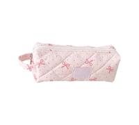 Poystng Organizer con astuccio per matite a tre scomparti, B | Custodia trapuntata con cerniera e passante laterale per riporre i viaggi da viaggio sulla scrivania della scuola