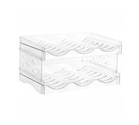 Poystng Organizzatore per bottiglie d ' acqua a 3 livelli impilabile e staccabile Mantieni la tua cucina pulita e ordinata Scaffale per frigorifero Organizzatore per armadietto da cucina