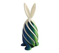 Poystng Ornamento Giocattolo Fatto a Mano con Coniglietti pasquali Stampati in 3D con Un Design Unico per Collezionisti e scambio Regali Festivi Decorazione Pasquale Colorata