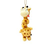 Poystng Ornamento per borsa con ciondolo in peluche con collo animale, G | Accento decorativo per l ' uso quotidiano, peluche a forma cartone animato per borse, zaini e borse con catena