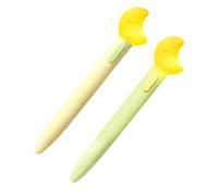 Poystng Set penne gel per diario, A | Design retrattile illuminato, confezione da 2 penne da scrivania con inchiostro da 0, 5 mm, accenti morbidi