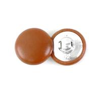 Poyuad 10 Pezzi 11-32mm Bottoni per Borse in Pelle Cucito Fai da Te Accessori di Abbigliamento Giacca a Vento di Fascia Alta Cappotto Bottoni Morbidi, Caramello, 18mm,Caramello,18 mm