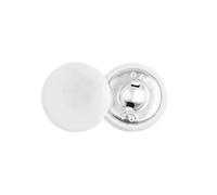 Poyuad 10 Pezzi 11-32mm Bottoni per Borse in Pelle Cucito Fai da Te Accessori di Abbigliamento Giacca a Vento di Fascia Alta Cappotto Bottoni Morbidi, Bianco, 22 mm,Bianco,22 mm