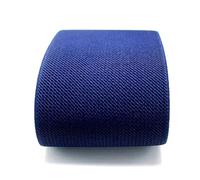 Poyuad 2 Metri 75mm di Larghezza Pantaloni durevoli Gonna Cintura Fascia Elastica di Colore/Fascia Elastica in Twill Fascia Elastica in Lattice Elastico Accessori Fai da Te,Blu Navy,75 mm