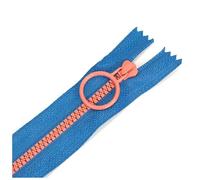 Poyuad 3#10pcs 15-35 cm Cerniera di Resina Colorata, Cerniera Piccola a Bocca Chiusa, per Sacchetto a Matita Fai-da-Te, Tasca,Blu Scuro,30 cm