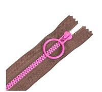 Poyuad 3#10pcs 15-35 cm Cerniera di Resina Colorata, Cerniera Piccola a Bocca Chiusa, per Sacchetto a Matita Fai-da-Te, Tasca,caffè,30 cm