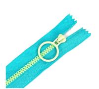 Poyuad 3#10pcs 15-35 cm Cerniera di Resina Colorata, Cerniera Piccola a Bocca Chiusa, per Sacchetto a Matita Fai-da-Te, Tasca,Bluverde,30 cm