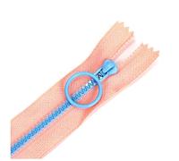 Poyuad 3#10pcs 15-35 cm Cerniera di Resina Colorata, Cerniera Piccola a Bocca Chiusa, per Sacchetto a Matita Fai-da-Te, Tasca,Rosa,30 cm