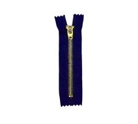 Poyuad 4# 10 Pezzi 10/13/15/18 cm Cerniera in Metallo Nero, Chiusura con Cerniera in Ottone, Adatta per abbottonatura Jeans e Pantaloni Casual,Blu,18 cm7,08 Pollici