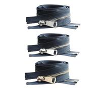 Poyuad 5# 20/30/40/50/60/70/80cm Apertura Colorata Chiusura Automatica Chiusura Lampo in Metallo Accessori tascabili per Abbigliamento Fatti a Mano Fai-da-Te,Marina