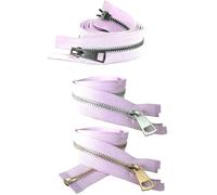 Poyuad 5# 20/30/40/50/60/70/80cm Apertura Colorata Chiusura Automatica Chiusura Lampo in Metallo Accessori tascabili per Abbigliamento Fatti a Mano Fai-da-Te,Viola