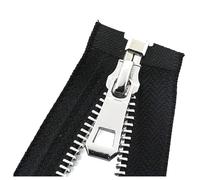 Poyuad 5# 35/45/55/65/75/85cm Chiusura Automatica Aperta Cerniera in Metallo Placcato Platino per Vestiti Scarpe Tasca Abbigliamento,Nero,75 cm