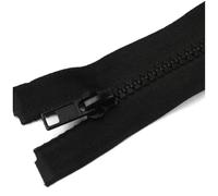 Poyuad 5# 40/50/60/70/80/90/100cm Cerniera in Resina Apertura a cursore Singolo Chiusura Automatica Accessori con Cerniera in plastica,Nero,70 cm