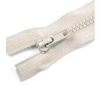 Poyuad 5# 40/50/60/70/80/90/100cm Cerniera in Resina Apertura a cursore Singolo Chiusura Automatica Accessori con Cerniera in plastica,Beige,70 cm