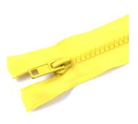 Poyuad 5# 40/50/60/70/80/90/100cm Cerniera in Resina Apertura a cursore Singolo Chiusura Automatica Accessori con Cerniera in plastica,Giallo,70 cm