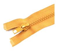 Poyuad 5# 40/50/60/70/80/90/100cm Cerniera in Resina Apertura a cursore Singolo Chiusura Automatica Accessori con Cerniera in plastica,Cachi,70 cm