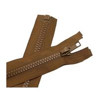 Poyuad 5#5 Pezzi 40/50/60/70/80/90/100/120cm Cerniera in Resina Aperta Chiusura Automatica Cerniera Adatta per Abbigliamento Accessori per Cucire,Cachi,70 cm