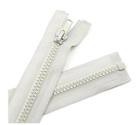 Poyuad 5#5 Pezzi 40/50/60/70/80/90/100/120cm Cerniera in Resina Aperta Chiusura Automatica Cerniera Adatta per Abbigliamento Accessori per Cucire,Chiaro,70 cm