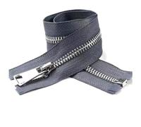 Poyuad 5#5 Pz 40/50/60/70/80 cm Apertura con Cerniera in Metallo Blocco Automatico per Accessori di Abbigliamento tascabili per Abbigliamento Artigianale Fai da Te,Grigio Scuro,70 cm