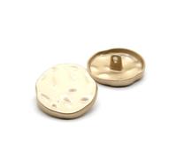 Poyuad 5 Pezzi/Lotto 18-25 mm Vari Bottoni Rotondi in Metallo Nero Oro Argento, Bottoni per Maglione Giacca a Vento in Lana Cashmere per Cappotto, 25mm,25 mm