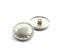 Poyuad 5 Pezzi/Lotto 18-25mm Vari Bottoni Rotondi in Metallo Nero Oro Argento, Bottoni per Maglione Giacca a Vento in Lana Cashmere per Cappotto, 22mm,22 mm