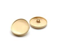 Poyuad 5 Pezzi/Lotto 18-25mm Vari Bottoni Rotondi in Metallo Nero Oro Argento, Bottoni per Maglione Giacca a Vento in Lana Cashmere per Cappotto, 22mm,22 mm