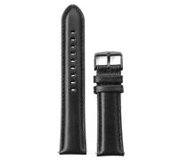 Poyuad Cinturino in pelle a sgancio rapido, lungo 20 cm e largo 18-24 mm, con funzione di sgancio rapido in stile vintage, facile da installare per un orologio universale.,Nero,20 millimetri