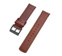 Poyuad Cinturino in pelle lungo 19,5 cm, largo 20-22 mm, accessorio universale per cinturino, con funzione di sgancio rapido,20 millimetri