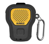 POZCIS Custodia in silicone per Dewalt indossabile per altoparlante Bluetooth, piccola, leggera, antigraffio, portatile, con moschettone, set di accessori (nero)